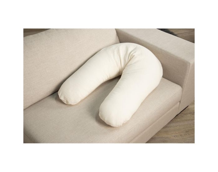 P'TIT LIT Coussin de Maternit� et d'Allaitement - Gaze de Coton - Beige (3)