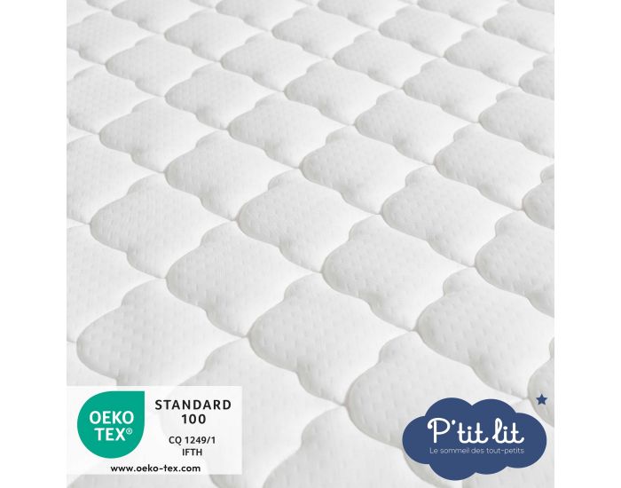 P'TIT LIT Matelas B�b� Croissance �volutif - R�versible et D�houssable - 12 cm (3)