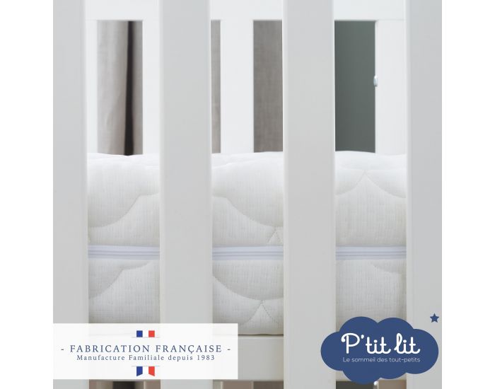 P'TIT LIT Matelas B�b� Croissance �volutif - R�versible et D�houssable - 12 cm (6)