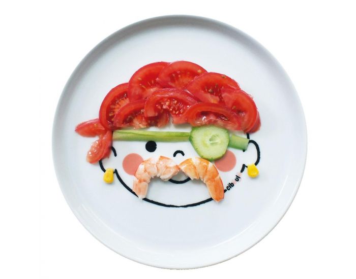 CIBOULO Box Assiette Porcelaine - Bonhomme + Ventouse + Livret d'Inspirations  (3)