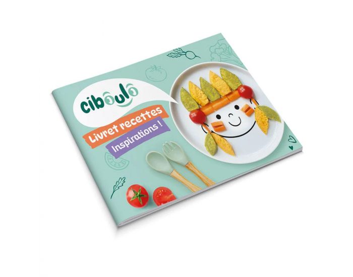 CIBOULO Box Assiette Porcelaine - Animal + Ventouse + Livret d'Inspirations  (2)