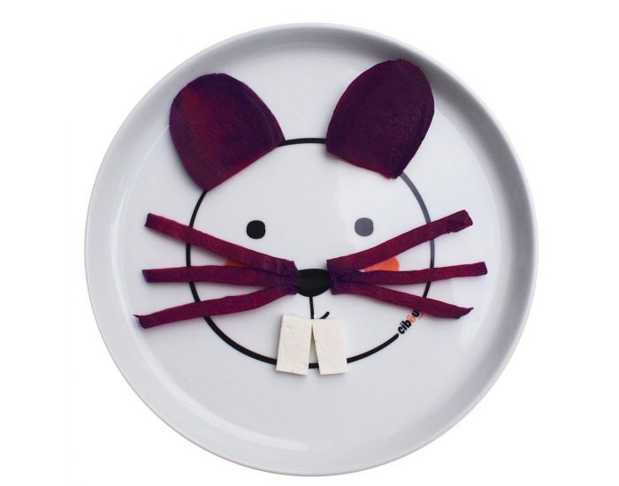 CIBOULO Box Assiette Porcelaine - Animal + Ventouse + Livret d'Inspirations  (4)