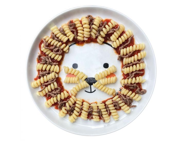 CIBOULO Box Assiette Porcelaine - Animal + Ventouse + Livret d'Inspirations  (6)