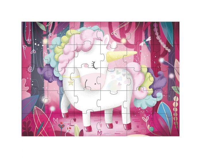 SASSI JUNIOR Puzzle & Livre - Ma Licorne Magique - D�s 3 ans  (1)