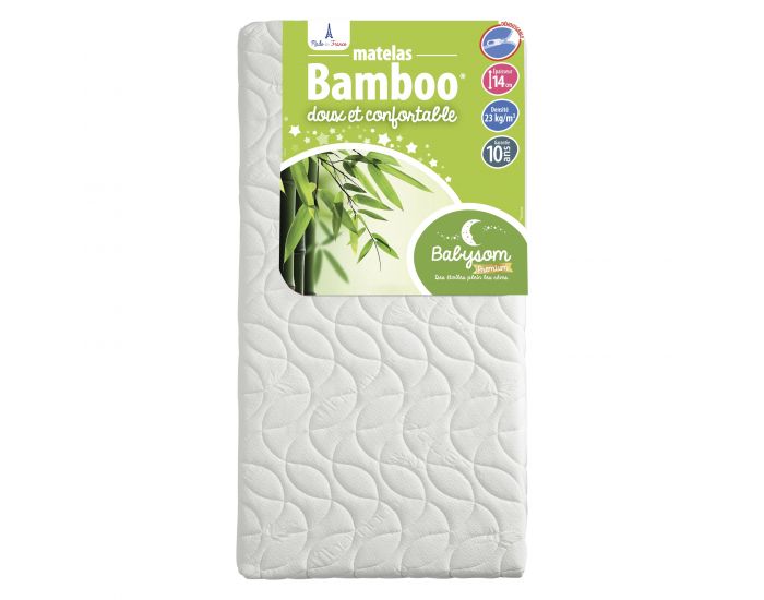 BABYSOM Matelas B�b� Bamboo - 14 cm (1)