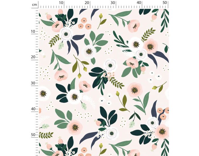 LILIPINSO Papier Peint - Wonderland - Fleurs d'An�mones - Rose Rouleau 10 m (2)