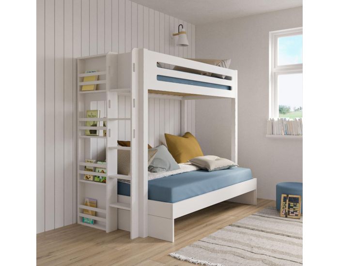 AKITEN RETAIL Lit Superpos� - 3 Places - Isa Bois naturel (2)