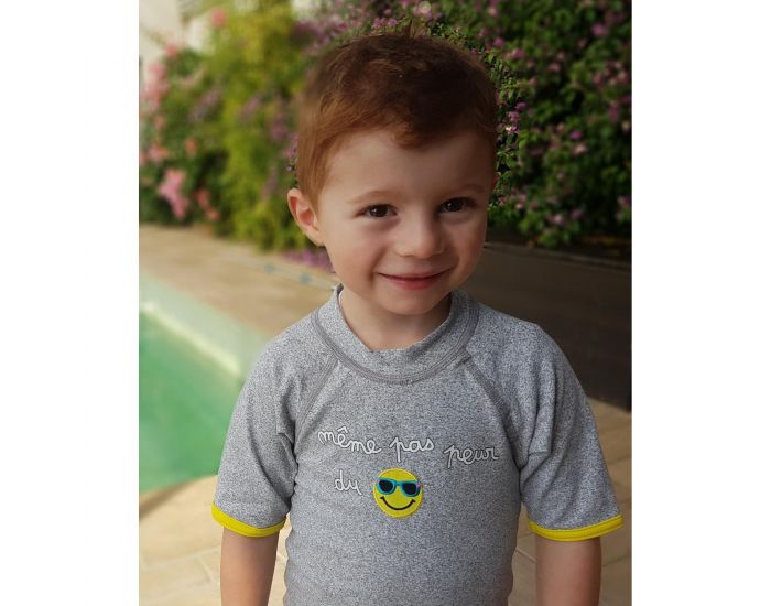 MAYOPARASOL Griset Tshirt top anti UV manches courtes Griset Gris (1)