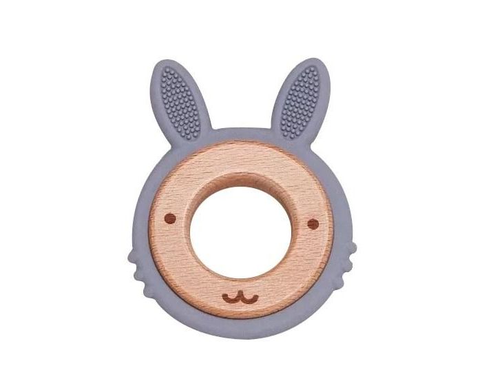KIDS OF THE WOOL Anneau de Dentition - Silicone et Bois (1)
