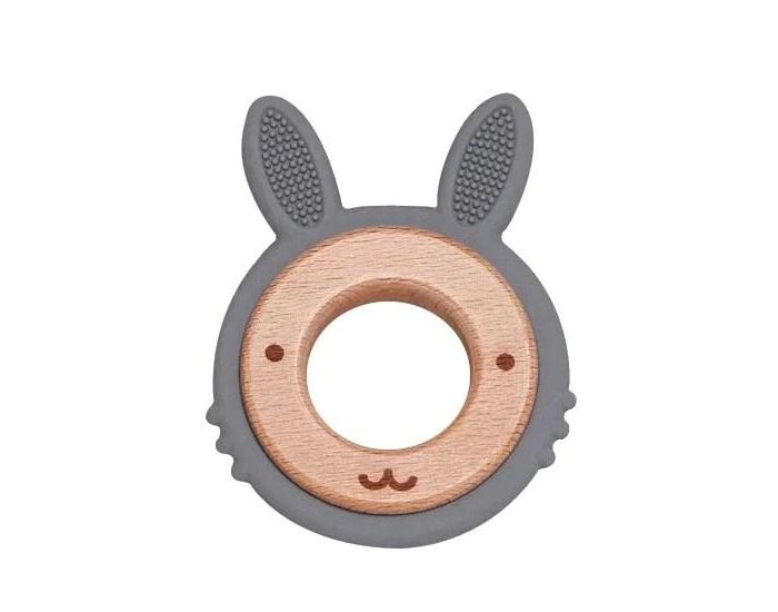 KIDS OF THE WOOL Anneau de Dentition - Silicone et Bois (2)