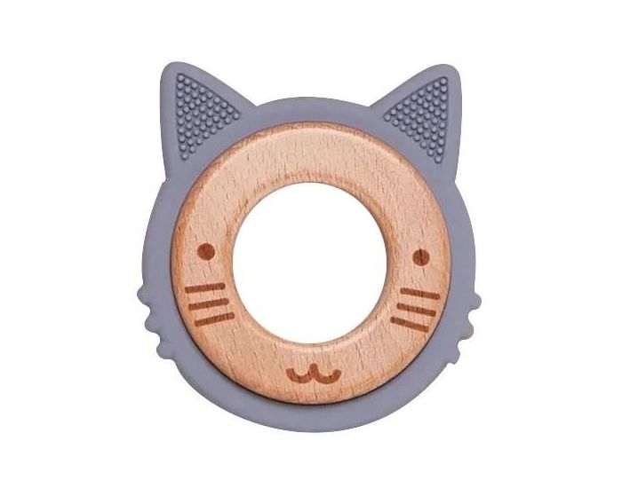 KIDS OF THE WOOL Anneau de Dentition - Silicone et Bois (3)
