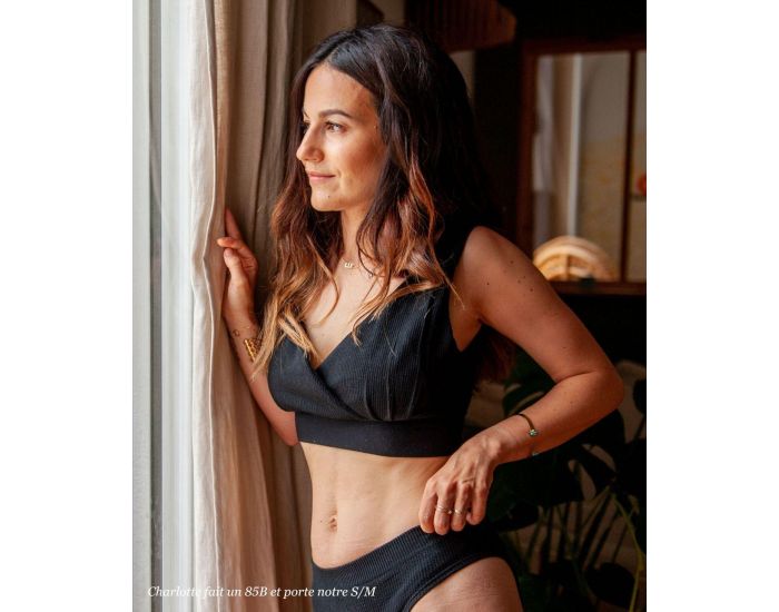 MAMA HANGS Soutien-Gorge d'Allaitement Absorbant - Day n' Night - Noir S/M (2)