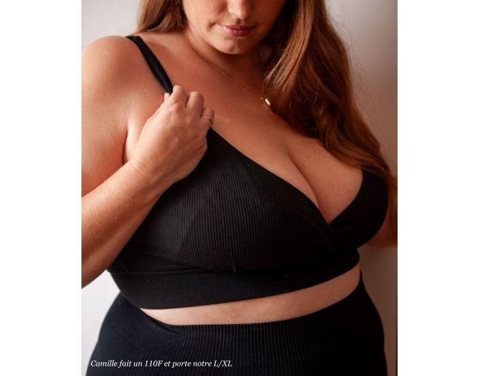 MAMA HANGS Soutien-Gorge d'Allaitement Absorbant - Day n' Night - Noir S/M (3)