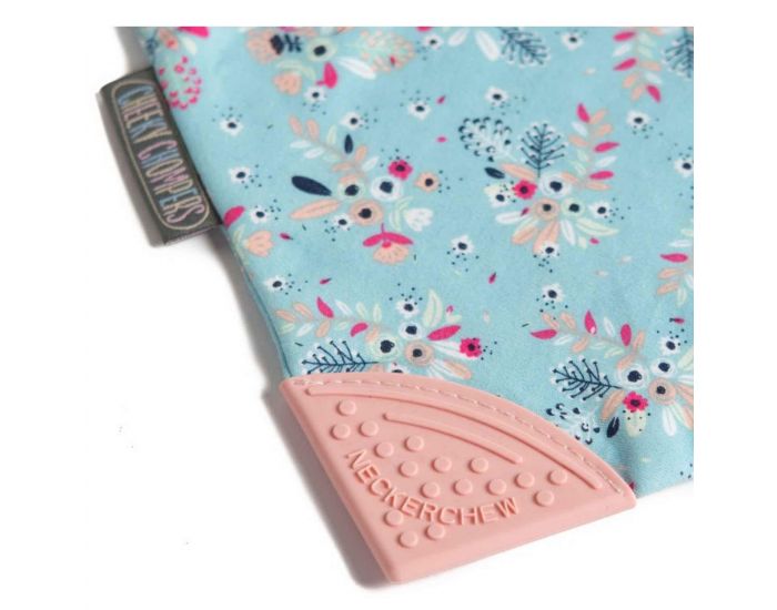 CHEEKY CHOMPERS Bavoir Bandana avec Embout de Dentition - Fleurs (5)