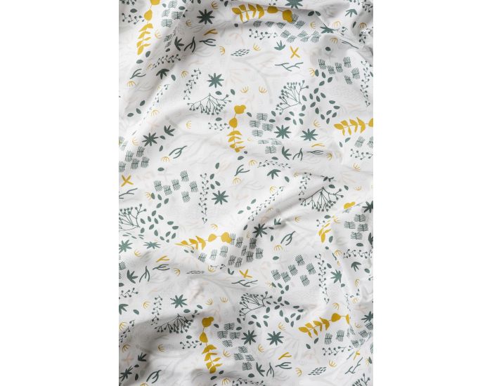 KADOLIS Drap Plat B�b� - Coton Bio - Yukari Kaki (2)