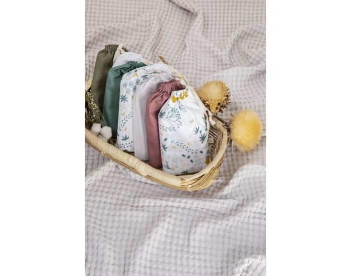 KADOLIS Drap Plat B�b� - Coton Bio - Yukari Kaki (4)