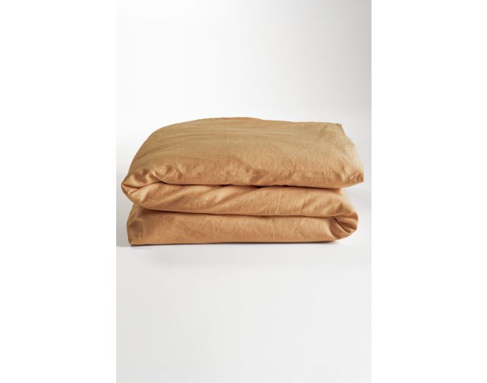 KADOLIS Housse de Couette Adulte - Satin de Coton Bio Lav� -  Ambre (1)