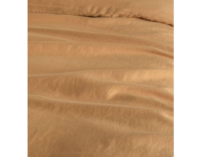 KADOLIS Housse de Couette Adulte - Satin de Coton Bio Lav� -  Ambre (2)