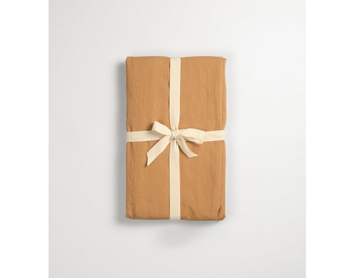 KADOLIS Housse de Couette Adulte - Satin de Coton Bio Lav� -  Ambre (5)