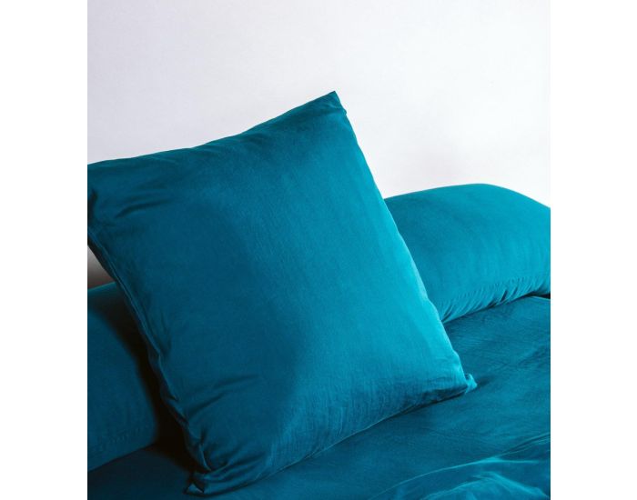 KADOLIS Drap Housse Adulte - Coton Bio - 80 Fils - Bleu Nuit (1)