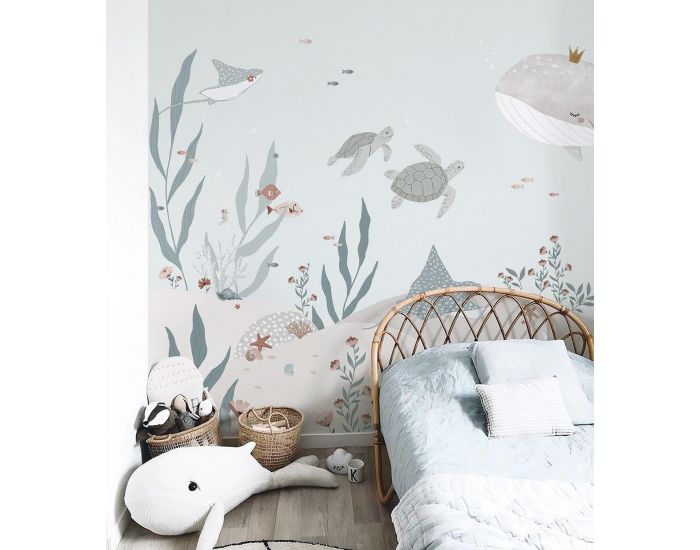 LILIPINSO Papier Peint Panoramique - Ocean Field - Fonds Marins (1)