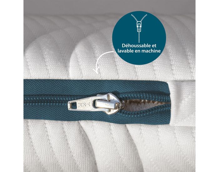 KADOLIS Matelas B�b� - Cocolatex - Version Fibres Recycl�es 60 x 120 cm (3)