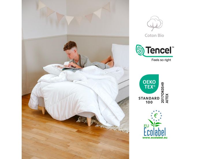 KADOLIS Couette Enfant - Hawi Enveloppe TENCEL Coton Bio - Version 4 Saisons (2)