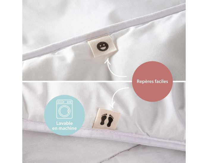 KADOLIS Couette Enfant - Hawi Enveloppe TENCEL Coton Bio - Version 4 Saisons (3)