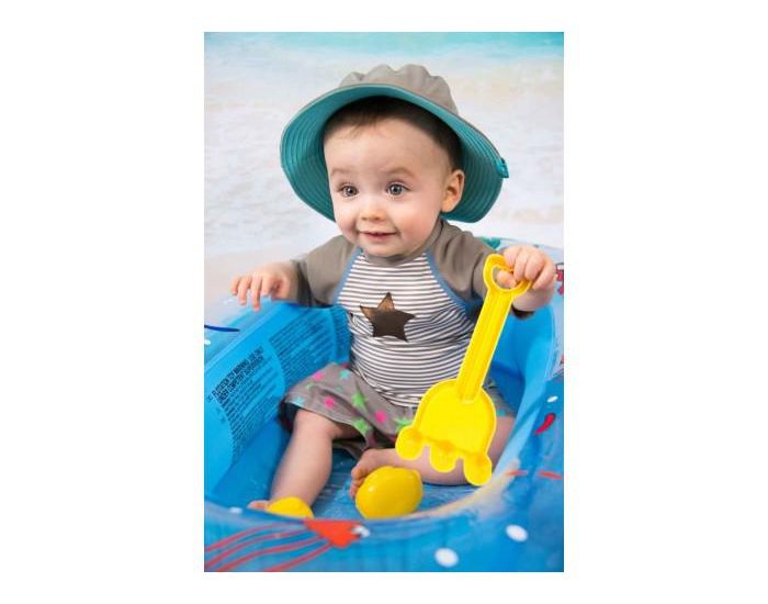 MAYOPARASOL Etoile Tshirt top manches courtes anti-UV Marron (1)