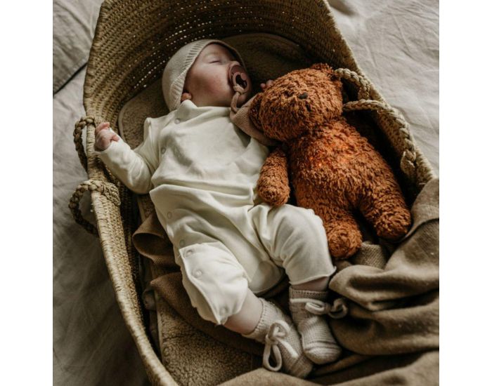 MOONIE Peluche - Veilleuse Musicale - Ourson - Caramel - D�s la naissance (1)