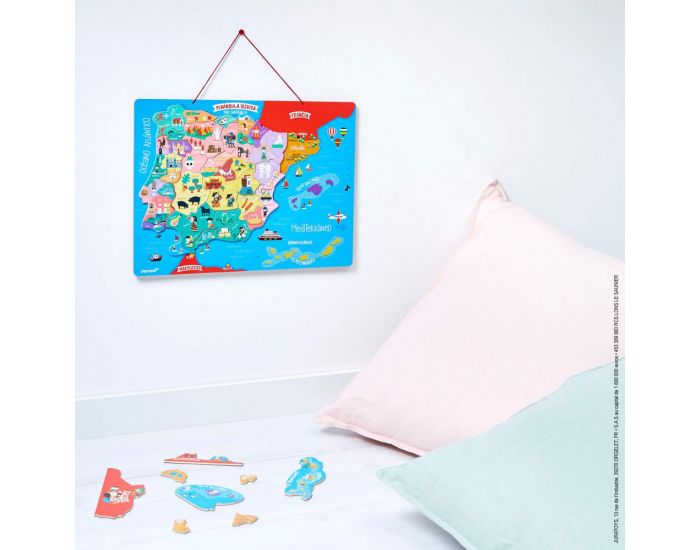 JANOD Puzzle Magn�tique - Carte P�ninsule Ib�rique - D�s 6 ans (1)