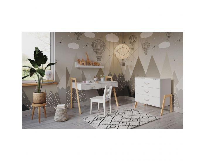 PREMIERS MOMENTS - Lit B�b� Evolutif et Bureau 2 en 1- Liv - 120x60 cm (4)