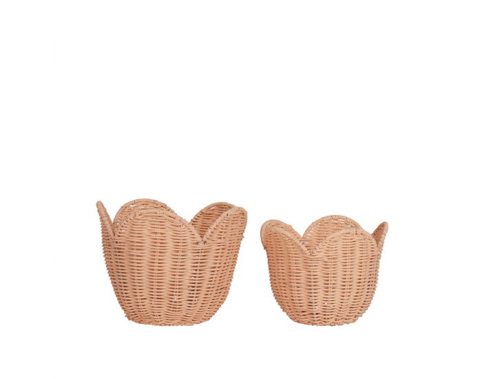 OLLI ELLA Ensemble de Paniers en Rotin - Lily Basket (6)