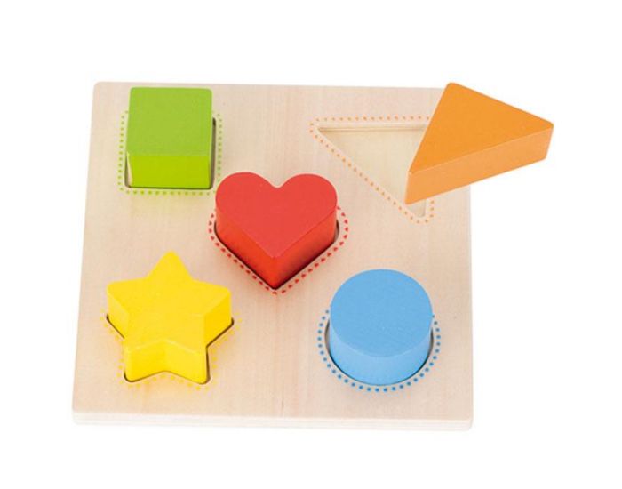 GOKI Puzzle Formes et couleurs 5 pices - Ds 1 an (2)
