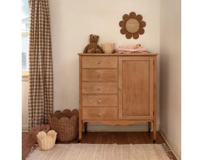 OLLI ELLA Panier Mural en Rotin - Daisy - D�s 3 ans (3)