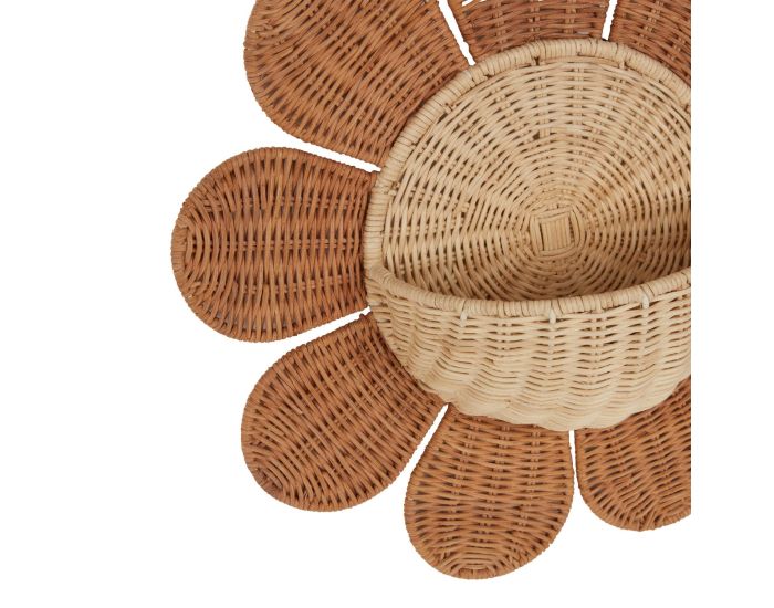 OLLI ELLA Panier Mural en Rotin - Daisy - D�s 3 ans (5)