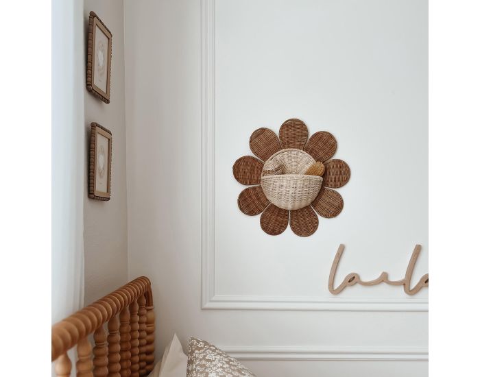 OLLI ELLA Panier Mural en Rotin - Daisy - D�s 3 ans (1)
