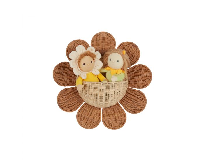 OLLI ELLA Panier Mural en Rotin - Daisy - D�s 3 ans (7)
