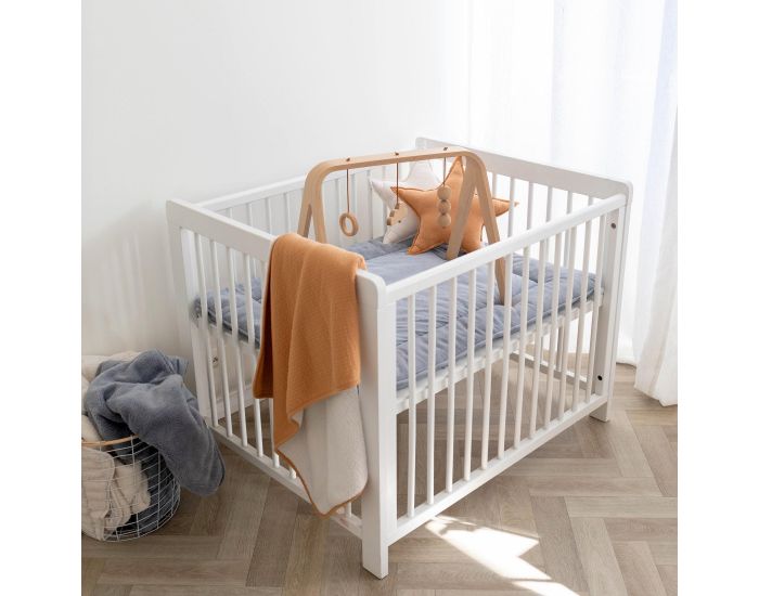 BEMINI Tapis de Parc et Jeu Bambou Pady - Jersey - 100 x 100 cm (11)