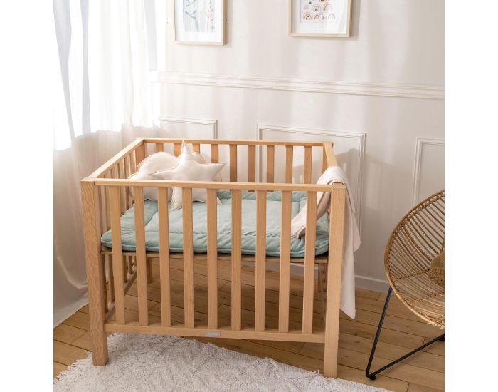 BEMINI Tapis de Parc et Jeu Bambou Pady - Jersey - 100 x 100 cm (17)