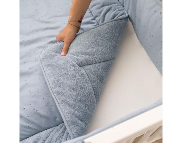 BEMINI Tapis de Parc et Jeu Bambou Pady - Jersey - 100 x 100 cm (7)