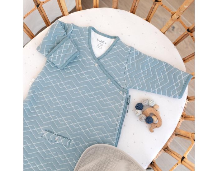 BEMINI Gigoteuse avec Moufles - Quilted Jersey - Tog 1.5 - 1 � 4 Mois (16)