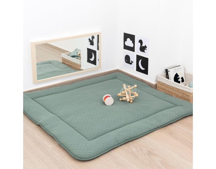 BEMINI Tapis de Parc et Jeu Pady - Quilted Jersey - 100 x 100 cm (23)