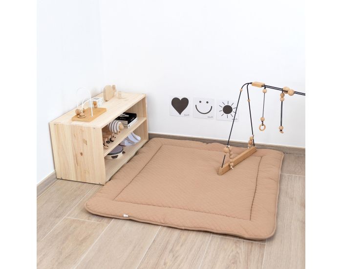 BEMINI Tapis de Parc et Jeu Pady - Quilted Jersey - 100 x 100 cm (10)