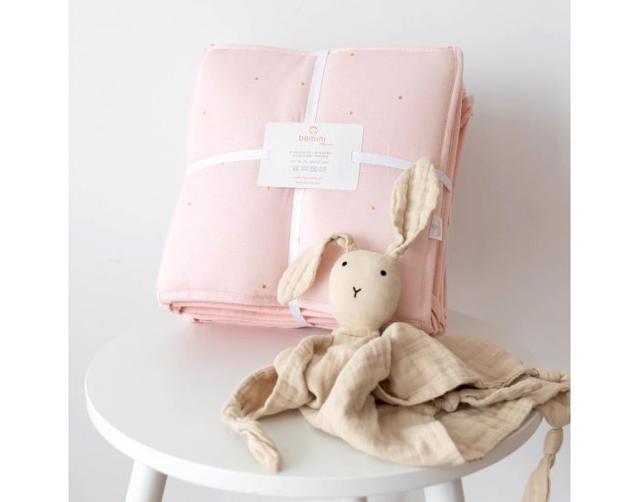 BEMINI Tour de Lit Parc + 6 Coussins Pady Jersey - 6 x 30 x 30 cm (3)