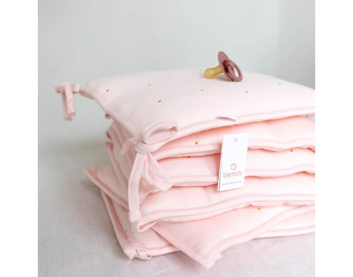 BEMINI Tour de Lit Parc + 6 Coussins Pady Jersey - 6 x 30 x 30 cm (4)