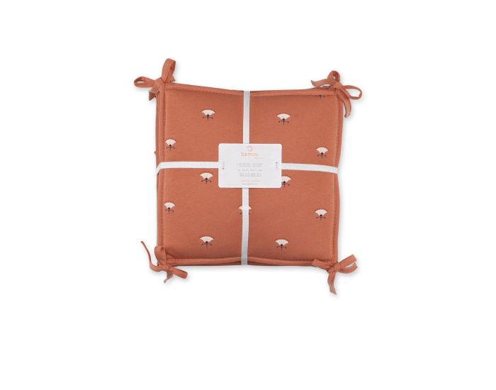 BEMINI Tour de Lit Parc + 6 Coussins Pady Jersey - 6 x 30 x 30 cm (6)