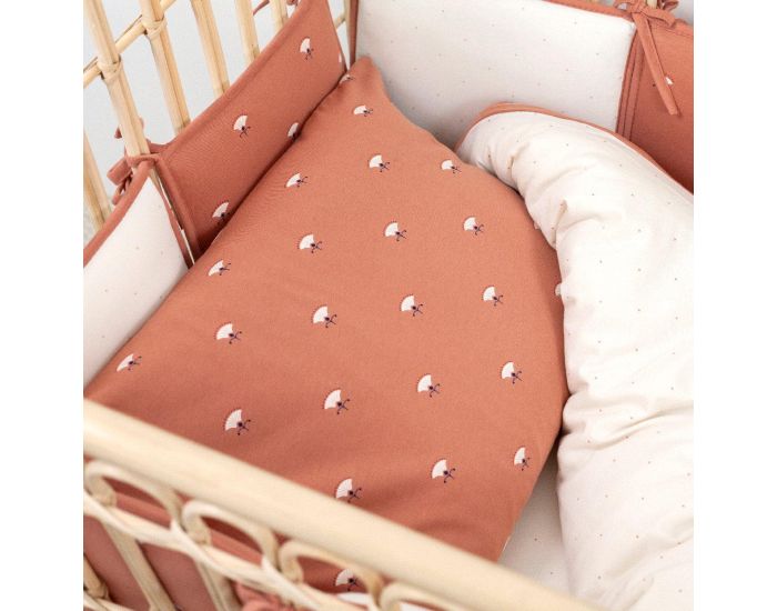 BEMINI Tour de Lit Parc + 6 Coussins Pady Jersey - 6 x 30 x 30 cm (8)