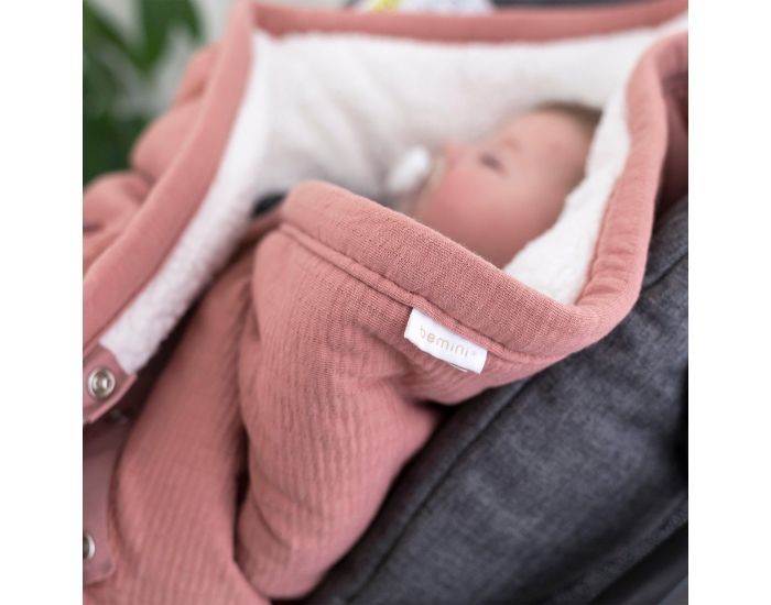 BEMINI Nid d'Ange BISIDE Ouatin� Pady - Tetra Jersey + Teddy - 0 � 12 Mois (11)