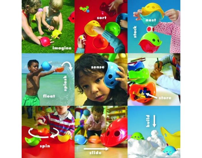 MOLUK Mini Bilibo Set de 6 - D�s 1 an (1)